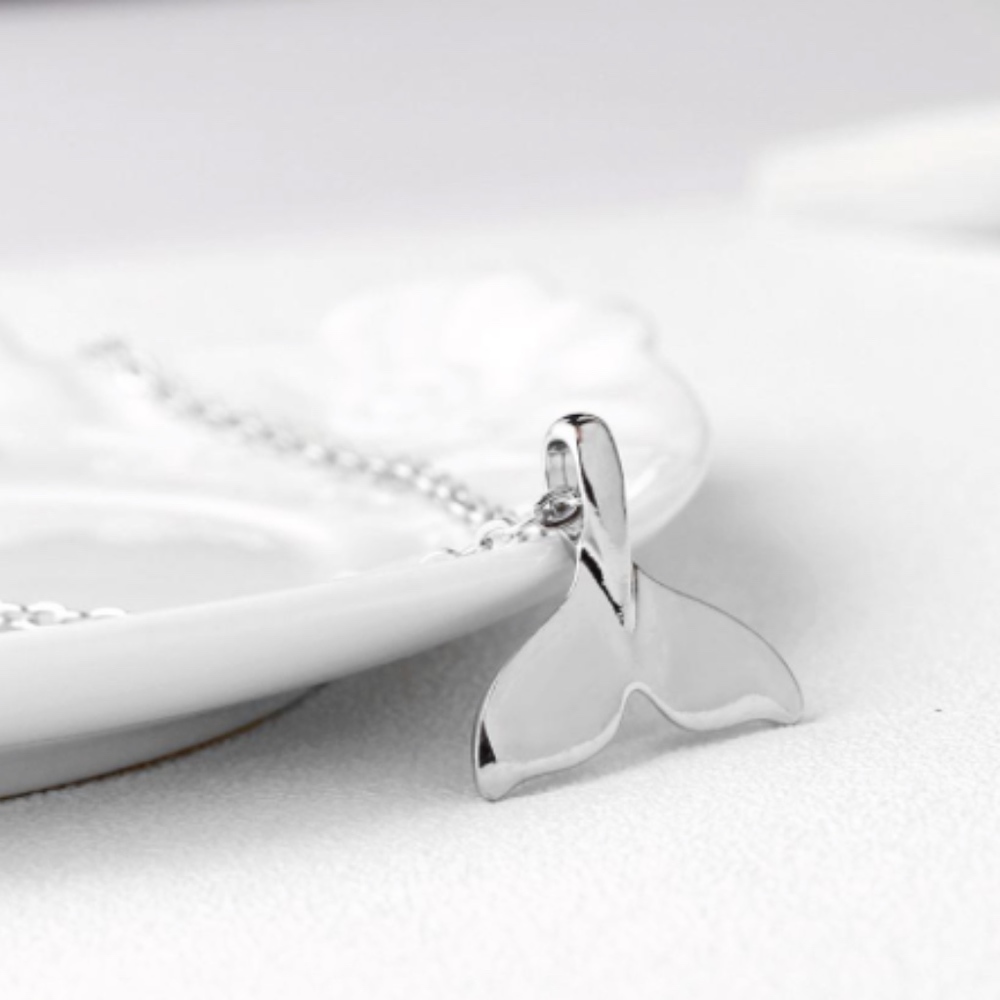 'To the Sea' Mermaid Tail Necklace - Picture 4 of 7